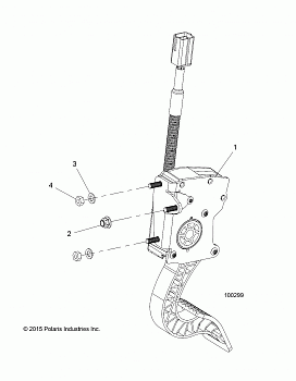 ENGINE, THROTTLE PEDAL - A19DAE57A4 (100299)