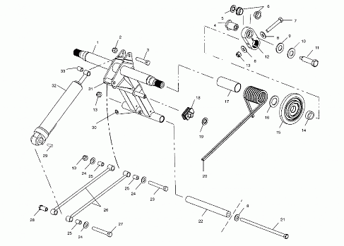 REAR TORQUE ARM (EDGE) - S02NP8CS/CSA/CSB (4973467346B11)