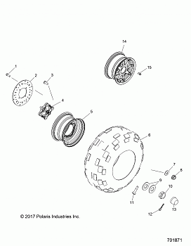 WHEELS, REAR - R19RNA57B1/B9/EBX (701871)