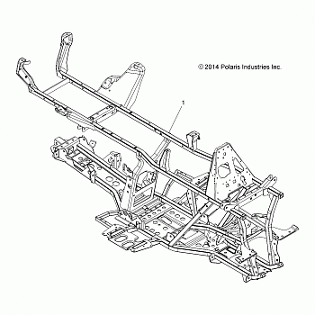 CHASSIS, FRAME - A16SHE57NM (49ATVFRAME15570SP)