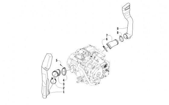 CASE/BELT COOLING ASSEMBLY