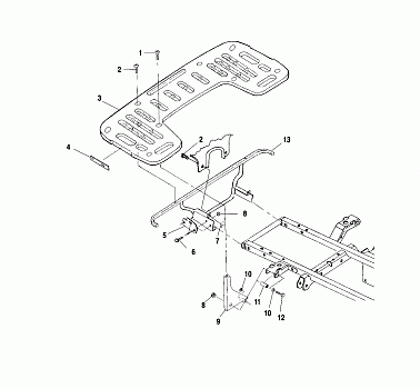 REAR RACK MOUNTING - A01CH42AA (4964436443A006)