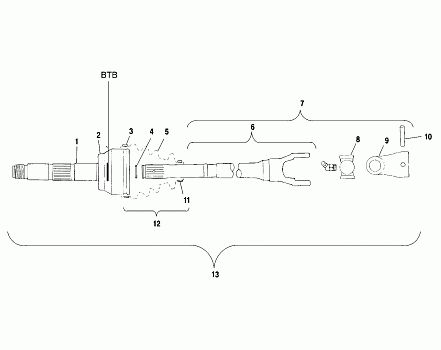 CV JOINT - BTB - A01CH50AA (4964466446B002)