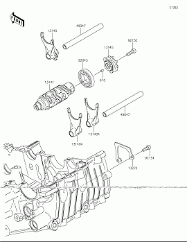 Gear Change Drum/Shift Fork(s)