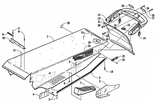 TUNNEL AND REAR BUMPER