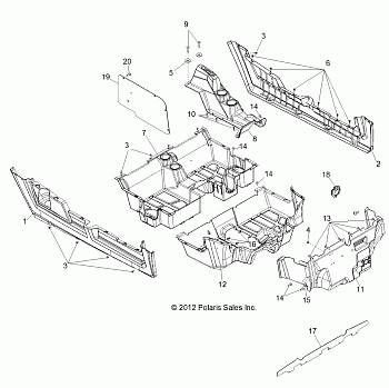 BODY, FLOOR and ROCKER PANELS - R13XE76AD/EAI (49RGRFLOOR13RZR4)