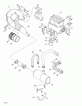 Engine Support And Muffler