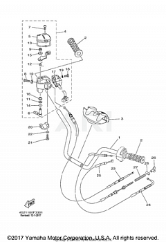 STEERING HANDLE CABLE