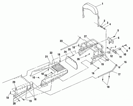 RACK and TUNNEL EXTENSION - S01LT3AS (4961156115A010)