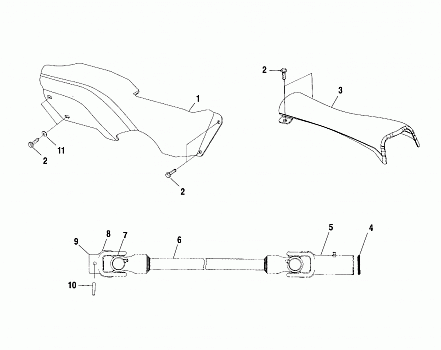 PROP SHAFT - A01BG50AA (4963766376B001)