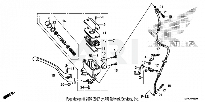 FRONT BRAKE MASTER CYLINDER