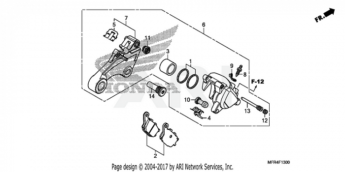 REAR BRAKE CALIPER (1)