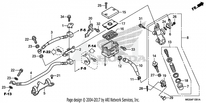 REAR BRAKE MASTER        CYLINDER (2)