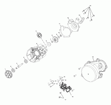 WATER PUMP / OIL PUMP - S01NP8BS (4961106110C008)