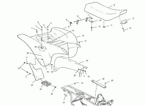 REAR CAB - A03BA38CA (4982568256A04)