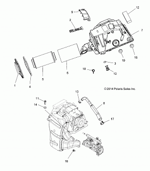 ENGINE, AIR INTAKE - A15SXE95FK (49ATVAIRINTAKE15850SP)