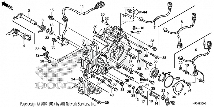 REAR CRANKCASE COVER