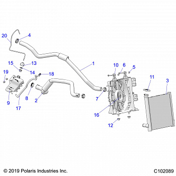 ENGINE, COOLING SYSTEM - A20SGE95AK (C102089)