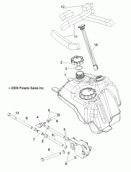 BODY, FUEL SYSTEM - A10NG50FA (49ATVFUEL10SCRAM)