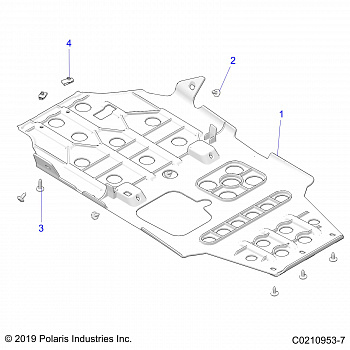 BODY, SKID PLATES - A20SGE95AK (C0210953-7)