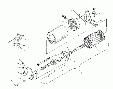 STARTING MOTOR - S01ST6ES (4960836083C007)