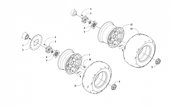 WHEEL AND TIRE ASSEMBLY