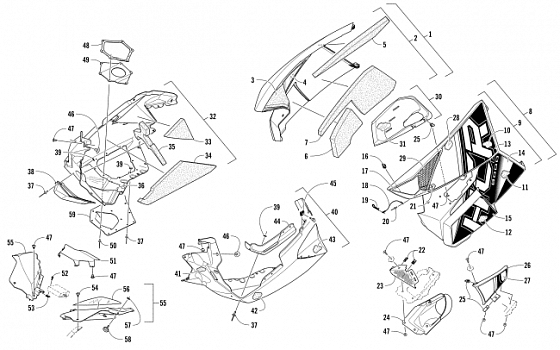 SKID PLATE AND SIDE PANEL ASSEMBLY