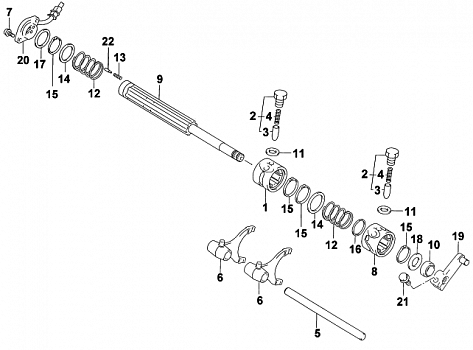 GEAR SHIFTING ASSEMBLY