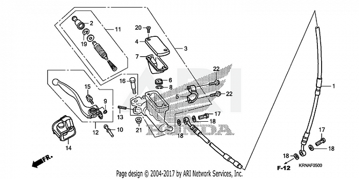 FRONT BRAKE MASTER CYLINDER