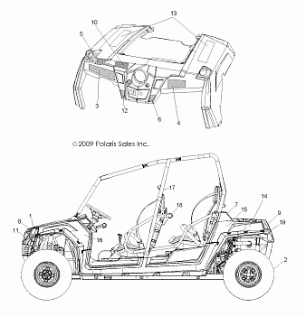 BODY, DECALS - R10XH76AA (49RGRDECAL10RZRS4)