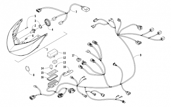 HEADLIGHT AND WIRING ASSEMBLIES