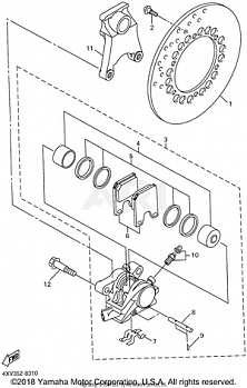 REAR BRAKE CALIPER