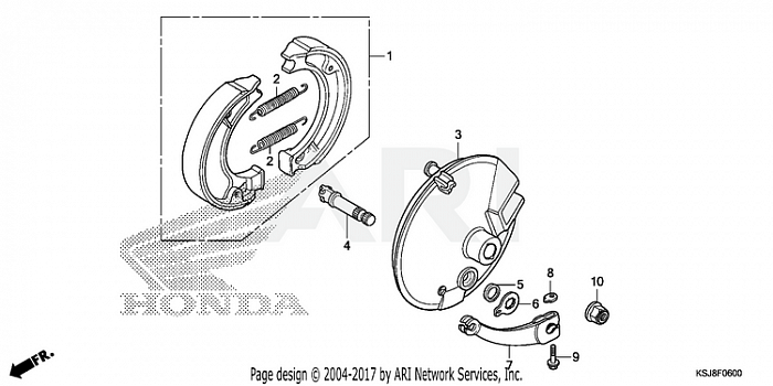 FRONT BRAKE PANEL