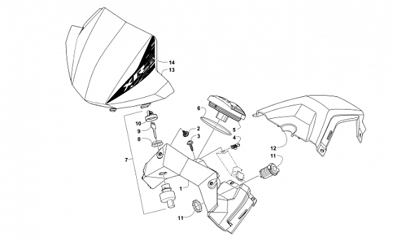 CONSOLE AND INSTRUMENT ASSEMBLY