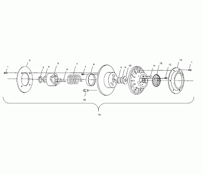 DRIVEN CLUTCH - S00SB8AS (4954015401c003)