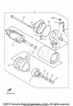 ALTERNATE ELECTRIC STARTER MOTOR