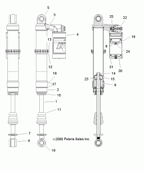 SUSPENSION, FRONT SHOCK - R12VE76FX/FI (49RGRSHOCKFRT7043422)