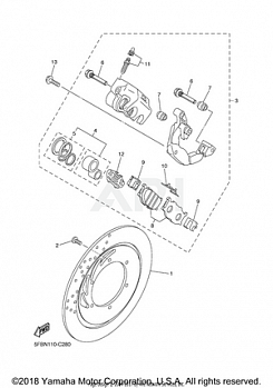 FRONT BRAKE CALIPER