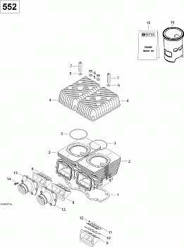 Cylinder and Cylinder Head 552