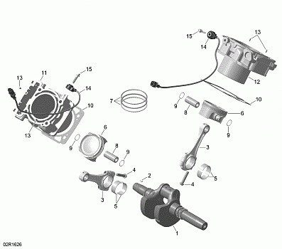 Crankshaft, Piston and Cylinder - Turbo