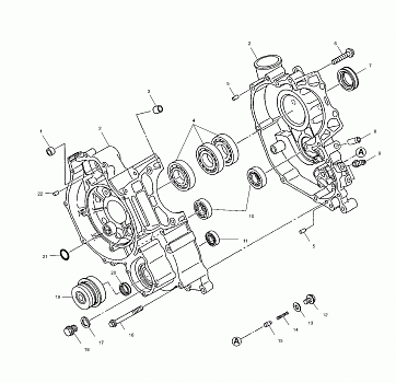 CRANKCASE - A00CD50FB (4954885488D010)