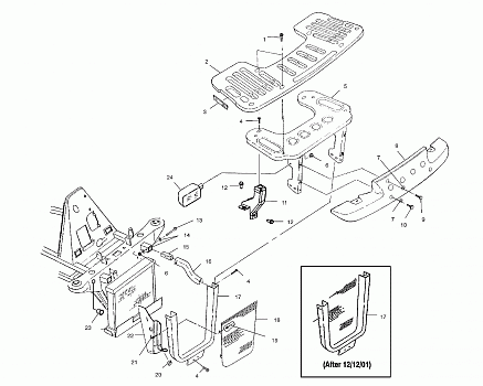 FRONT RACK and BUMPER MOUNTING - A02CL50AA/DA (4967986798A06)