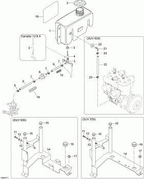 Oil System , 550F SUV