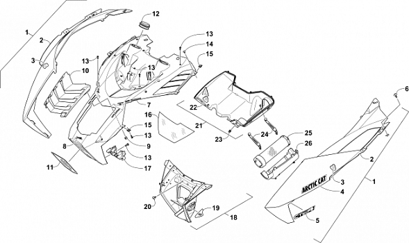 HOOD AND AIR INTAKE ASSEMBLY