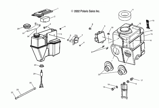 OIL TANK/AIR BOX - S03ND5BS (4977927792B13)