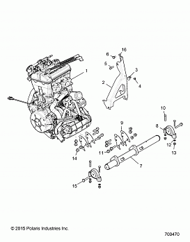 ENGINE, MOUNTING - Z16VDE92NH/NW (700470)