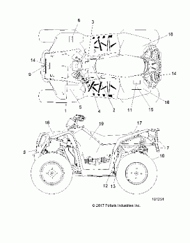 BODY, DECALS - A18SVA85B5 (101251)