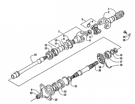 SECONDARY DRIVE ASSEMBLY (4x4)