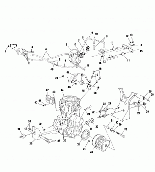 ENGINE MOUNTING - A01CH42AA (4964436443A013)