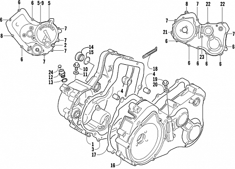 CRANKCASE COVER ASSEMBLY